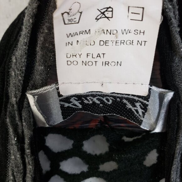 Vintage Aria A Cardigan Tunic Art-to-wear Funky Mixed Media Crochet Boho size L - Picture 7 of 11